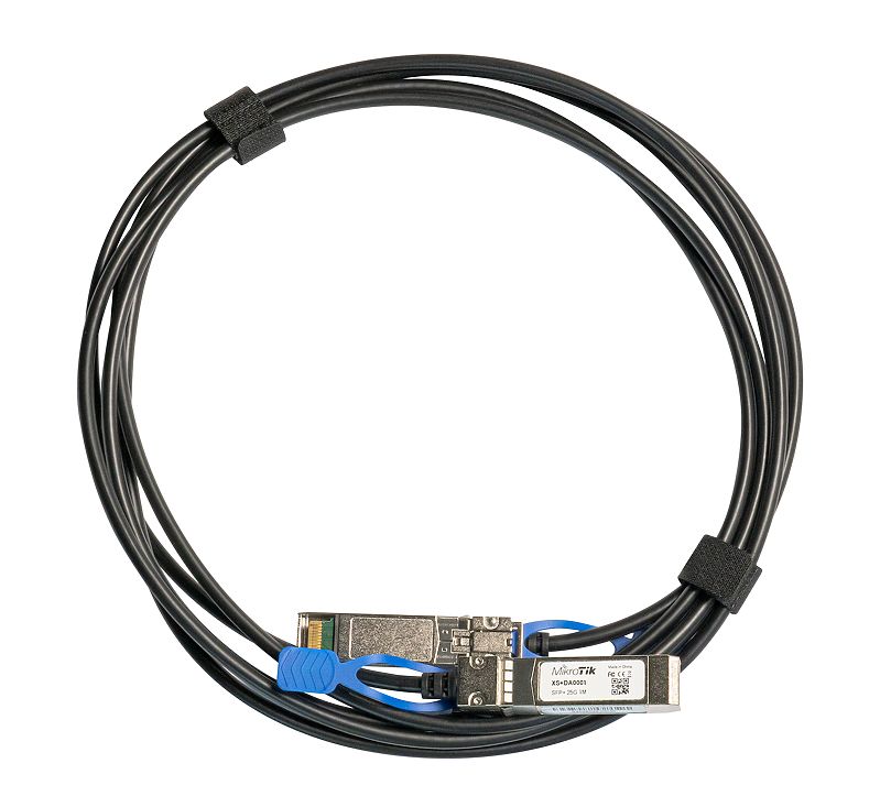 MikroTik XS+DA0001, SFP/SFP+/SFP28 direct attach cable, 1m - sentinet.gr