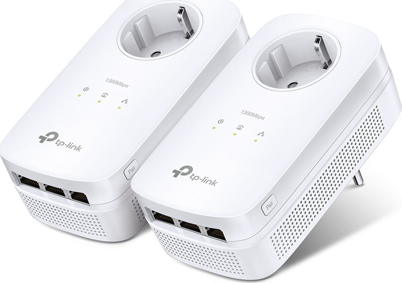 TP-Link TL-PA8030P KIT v3.0, AV1300 3-Port, Gigabit, Pass through, Power line, Starter Kit - sentinet.gr