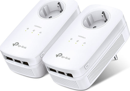 TP-Link TL-PA8030P KIT v3.0, AV1300 3-Port, Gigabit, Pass through, Power line, Starter Kit - sentinet.gr