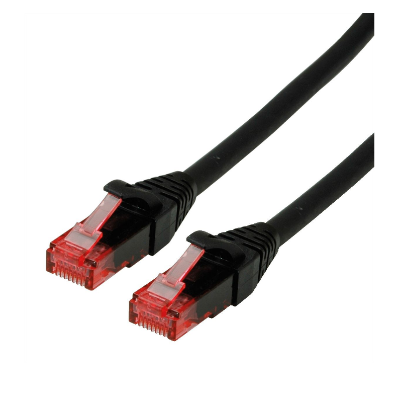 Roline UTP 3m Cat6 Black Component Level LSOH - (21.15.2553) - sentinet.gr