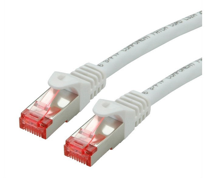Roline SFTP 0.5m Cat6 component level snagless LSOH White - (21.15.2660) - sentinet.gr