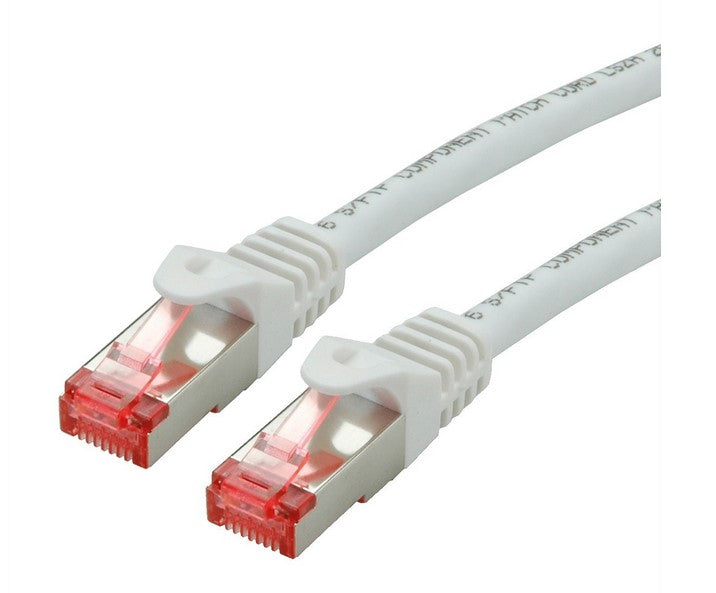Roline SFTP 1m Cat6 White Component level LSOH - (21.15.2661) - sentinet.gr