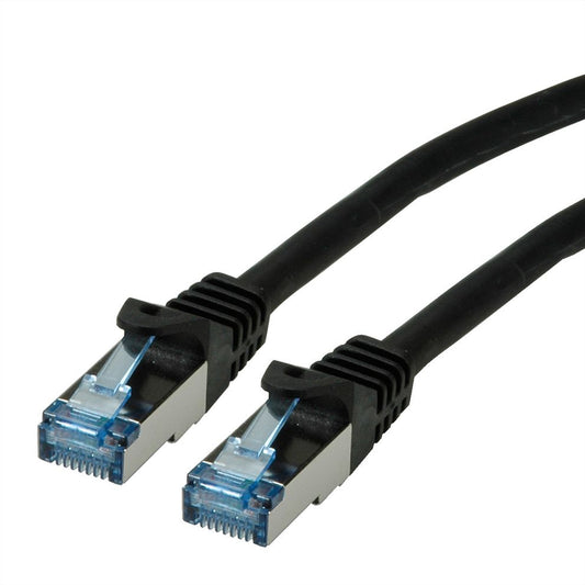 Roline SFTP 1m Cat6a Black Component Level LSOH - (21.15.2851) - sentinet.gr