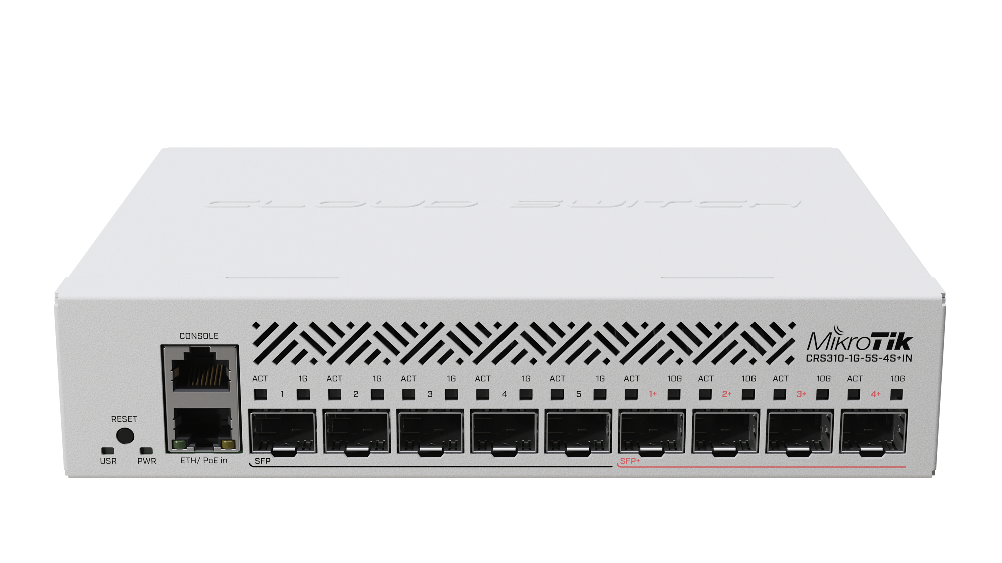 MikroTik CRS310-1G-5S-4S+IN, 800MHz, 256MB, 1xGigabit, 5xSFP, 4xSFP+, L5 - sentinet.gr