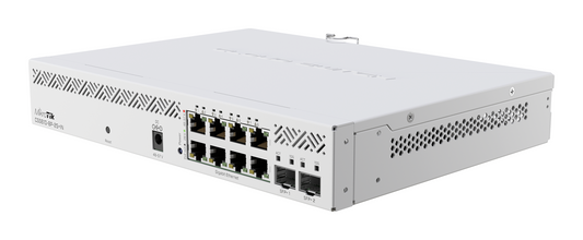 MikroTik CSS610-8P-2S+IN, 8xGigabit, 2xSFP+, 8x PoE+ 802.3af/at and 24V Passive PoE, SwOS - sentinet.gr