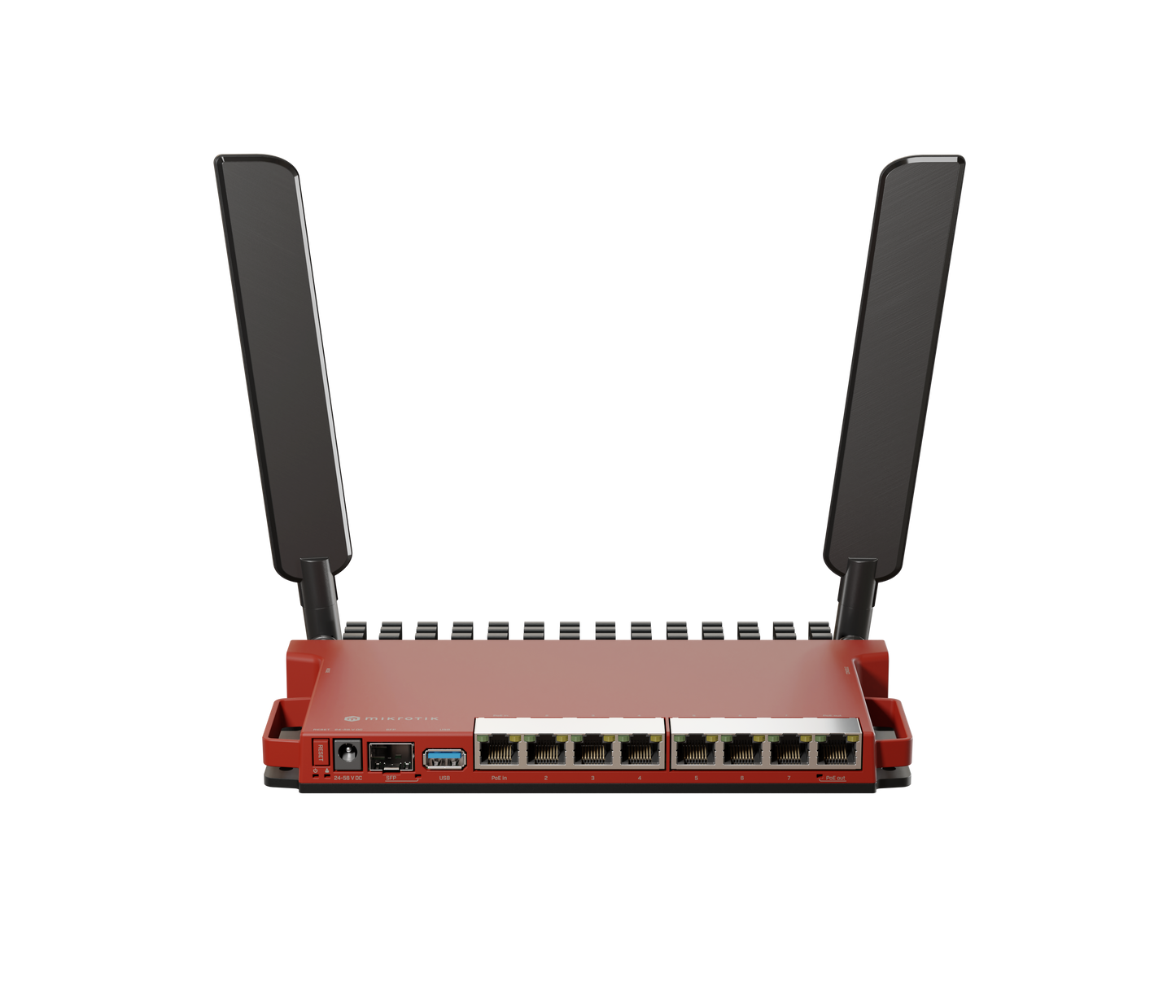 MikroTik L009UiGS-2HaxD-IN, 4dBi, 30dBm 2x2 @ 2.4GHz, Dual Core 800MHz, 512MB, 8xGigabit, 1xSFP, USB 3.0, PoE in, 1xPoE out, WiFi 6, AX600, L5 - sentinet.gr
