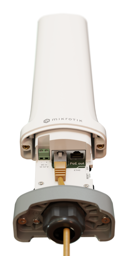 MikroTik CME22-2n-BG77, CME Gateway, build-in NB/CAT-M LTE modem, 2dBi, 1x1 @ 2.4GHz, 650MHz, 64MB, 2xEthernet, 1x Nano SIM, PoE-in, PoE-out, IP66, L4 - sentinet.gr