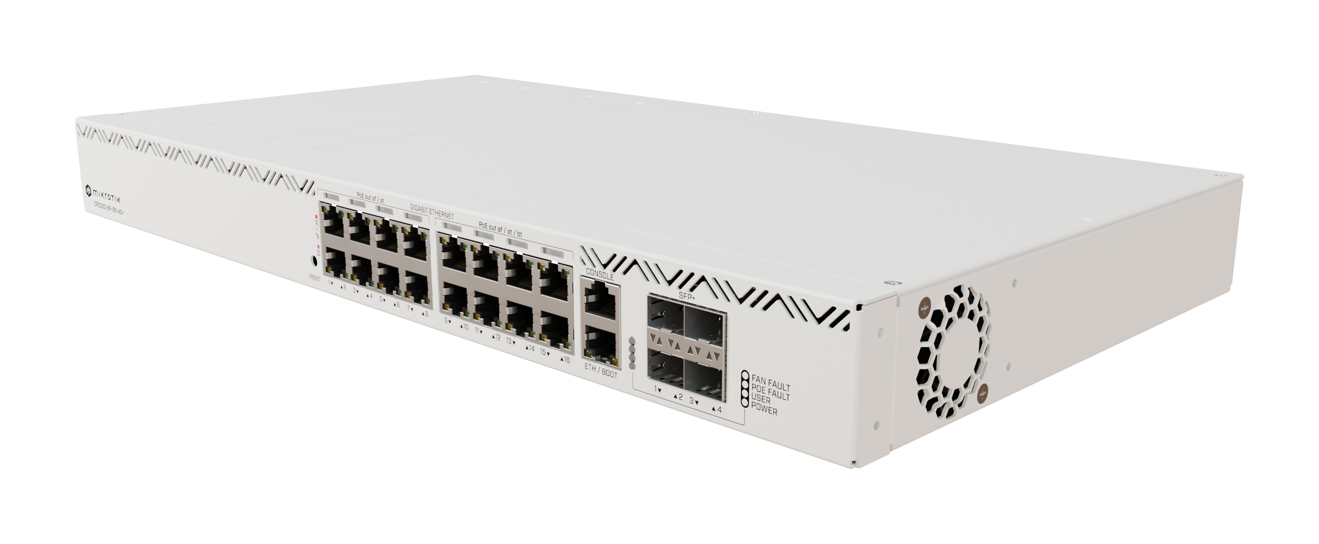 MikroTik CRS320-8P-8B-4S+RM, Dual Core 800MHz, 256MB, 17xGigabit, 4xSFP+, 8xPoE+ 802.3af/at, 8xPoE++ 802.3bt, 963W, L5 - sentinet.gr