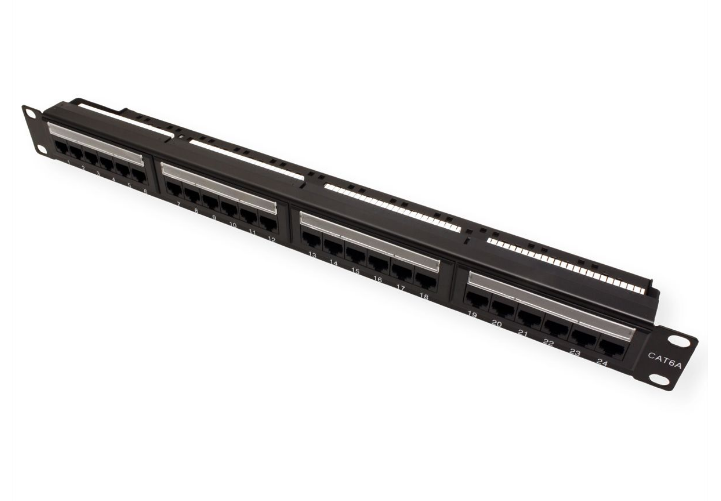 VALUE Patchpanel 24-Port Cat6a UTP - (26.99.0357) - sentinet.gr