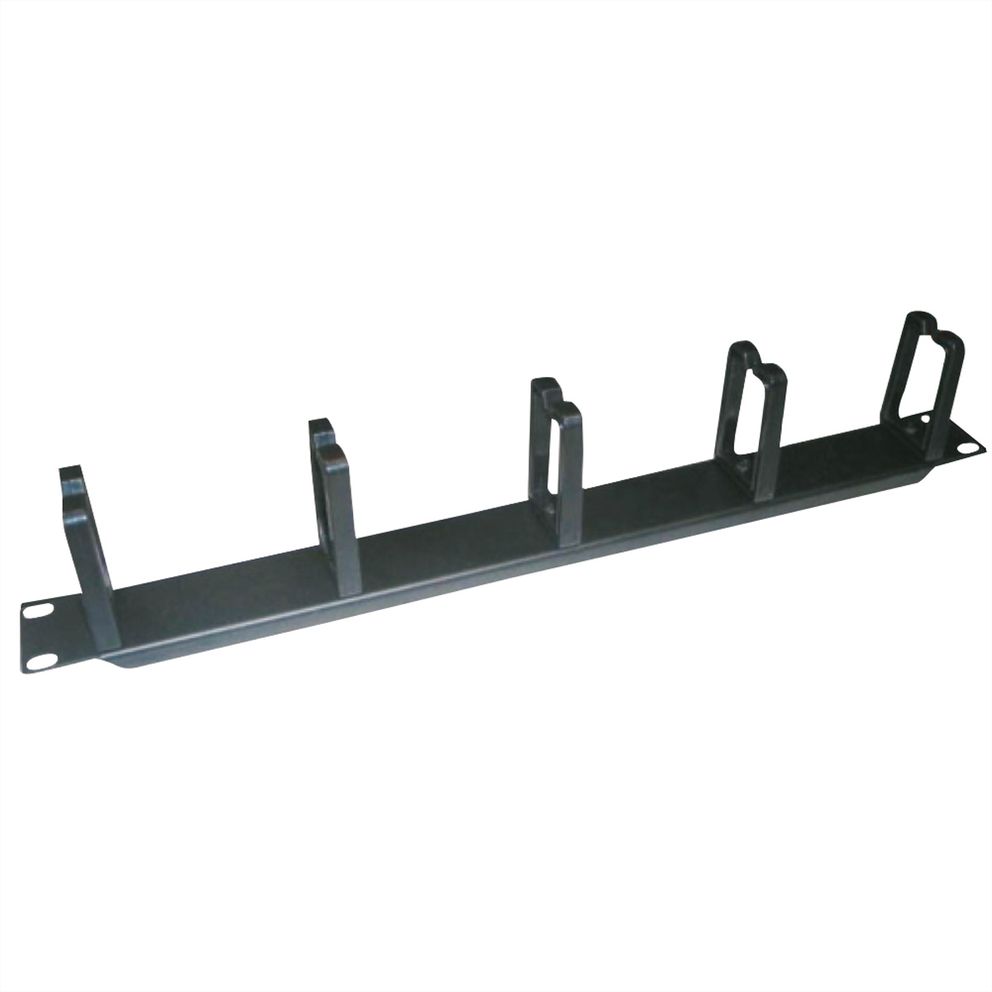 VALUE 19" Cable Organizer 1U with 5 holder, Black - (26.99.0312) - sentinet.gr