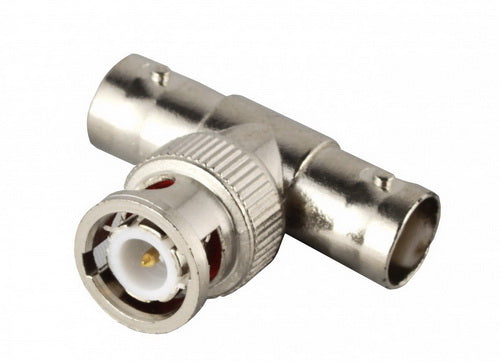 Adapter BNC αρσενικό σε 2x BNC θηλυκά (T) - sentinet.gr