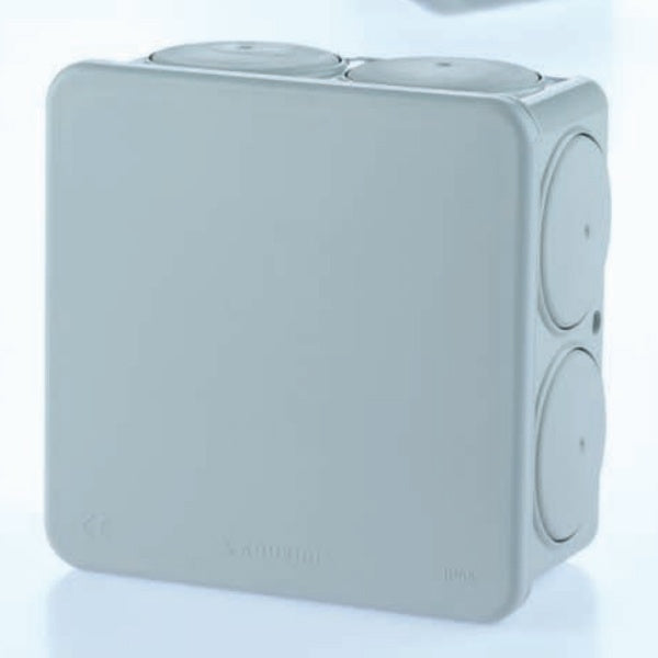 Στεγανό Tετράγωνο Κουτί Διακλαδώσεως CONDUR Φ20/16 82x82mm - sentinet.gr