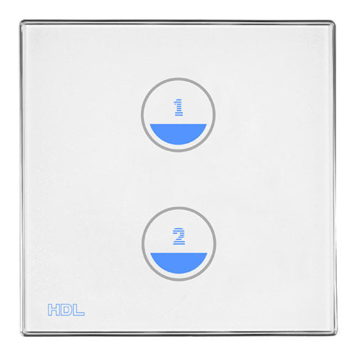 HDL iTouch Series 2 Button Smart Touch Panel (HDL-M/TBP2.1-48) - sentinet.gr