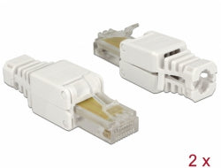 Delock 86415 RJ45 plug Cat.5e UTP toolfree 2 pieces - sentinet.gr