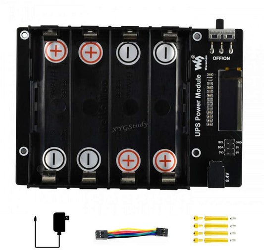 Waveshare Uninterruptible Power Supply UPS Module For Jetson Nano, Stable 5V Power Output - sentinet.gr