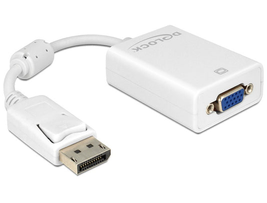 Delock 61766 Adapter Displayport male > VGA female white - sentinet.gr