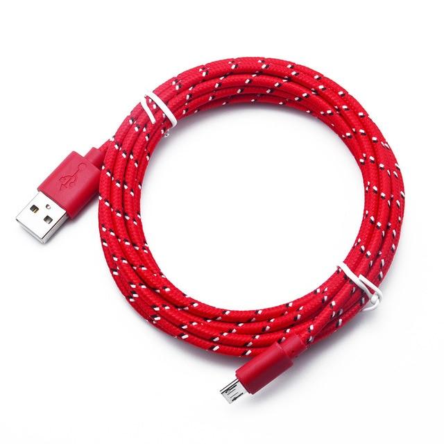 Micro USB Cable 1m (Red) - sentinet.gr
