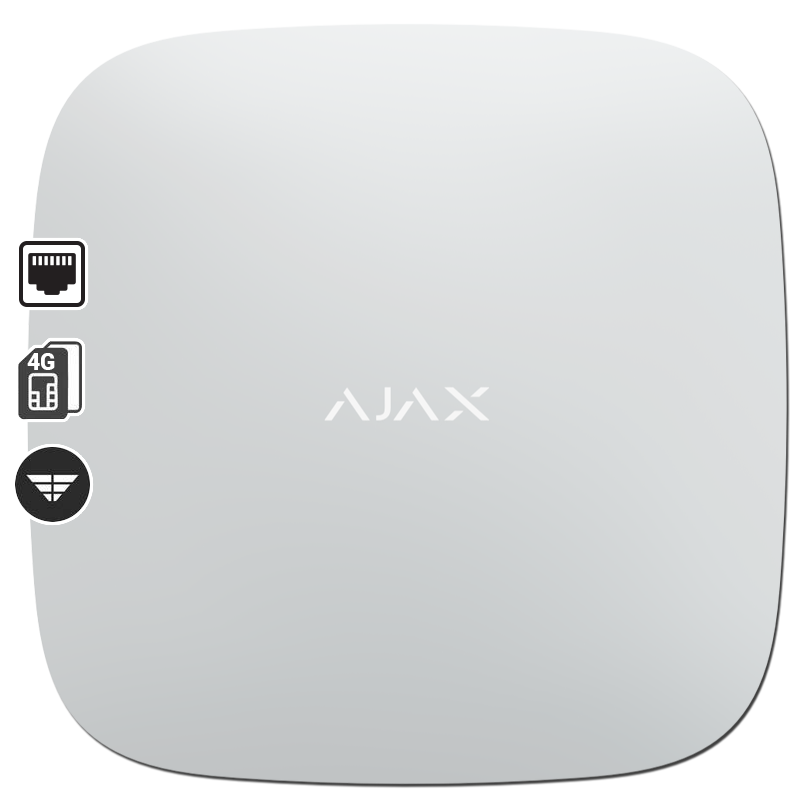 AJAX SYSTEMS - HUB 2 (4G) WHITE - sentinet.gr