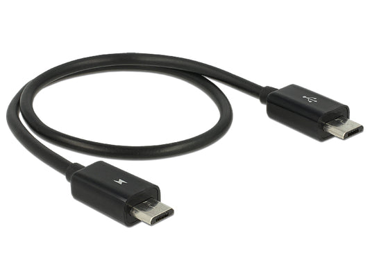 Delock 83570 Power Sharing Cable Micro USB-B male > Micro USB-B male OTG - sentinet.gr