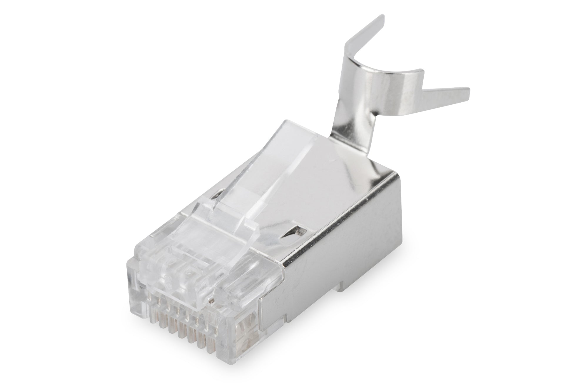 Digitus AK-219604, Modular Plug for Round Cable, CAT 6A, shielded, Pass through connector - sentinet.gr