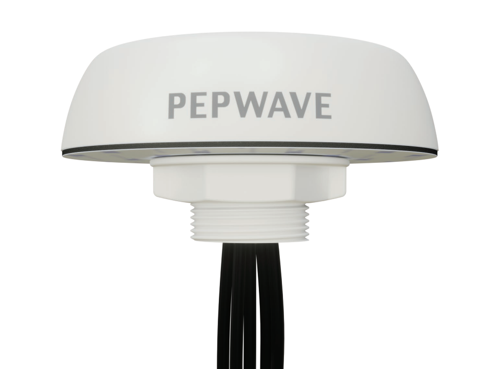 Peplink Mobility 40G, 4xLTE/5G, 1xGPS 600-6000MHz, IP68, SMA, White, 2m - (ANT-MB-40G-S-W-6) - sentinet.gr