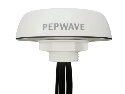 Peplink Mobility 40G, 4xLTE/5G, 1xGPS 600-6000MHz, IP68, SMA, White, 2m - (ANT-MB-40G-S-W-6) - sentinet.gr
