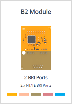 Yeastar B2 Module with 2 BRI ports - sentinet.gr