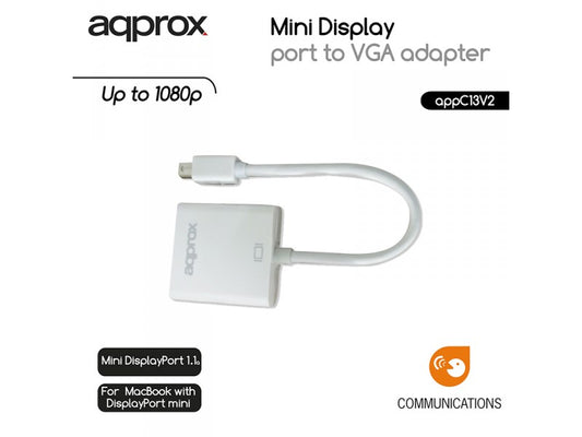 APPROX ADAPTER MINI DISPLAY PORT M / VGA F V2.0 - (C13V2) - sentinet.gr
