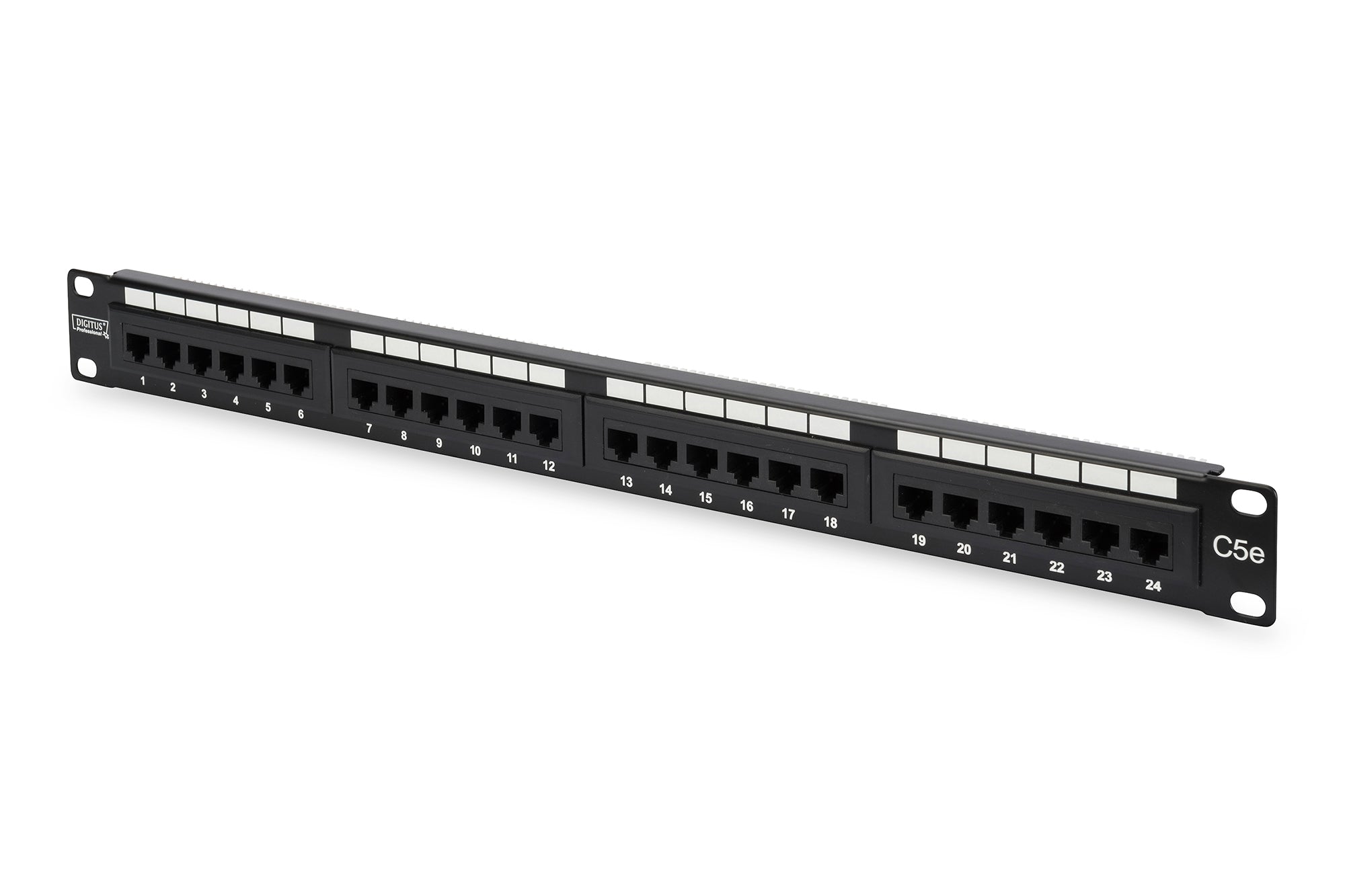 Digitus DN-91524U Patchpanel 24p CAT5e UTP - Black - sentinet.gr
