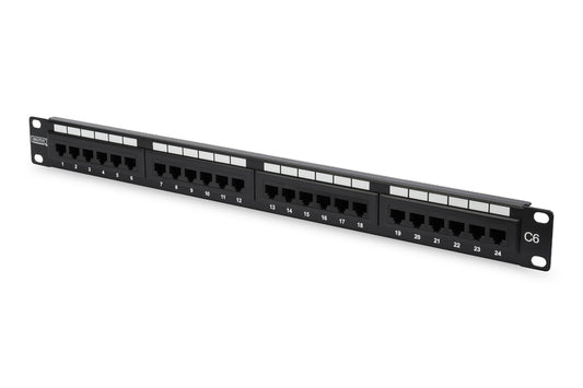 Digitus DN-91624U Patchpanel 24p CAT6 UTP - Black - sentinet.gr