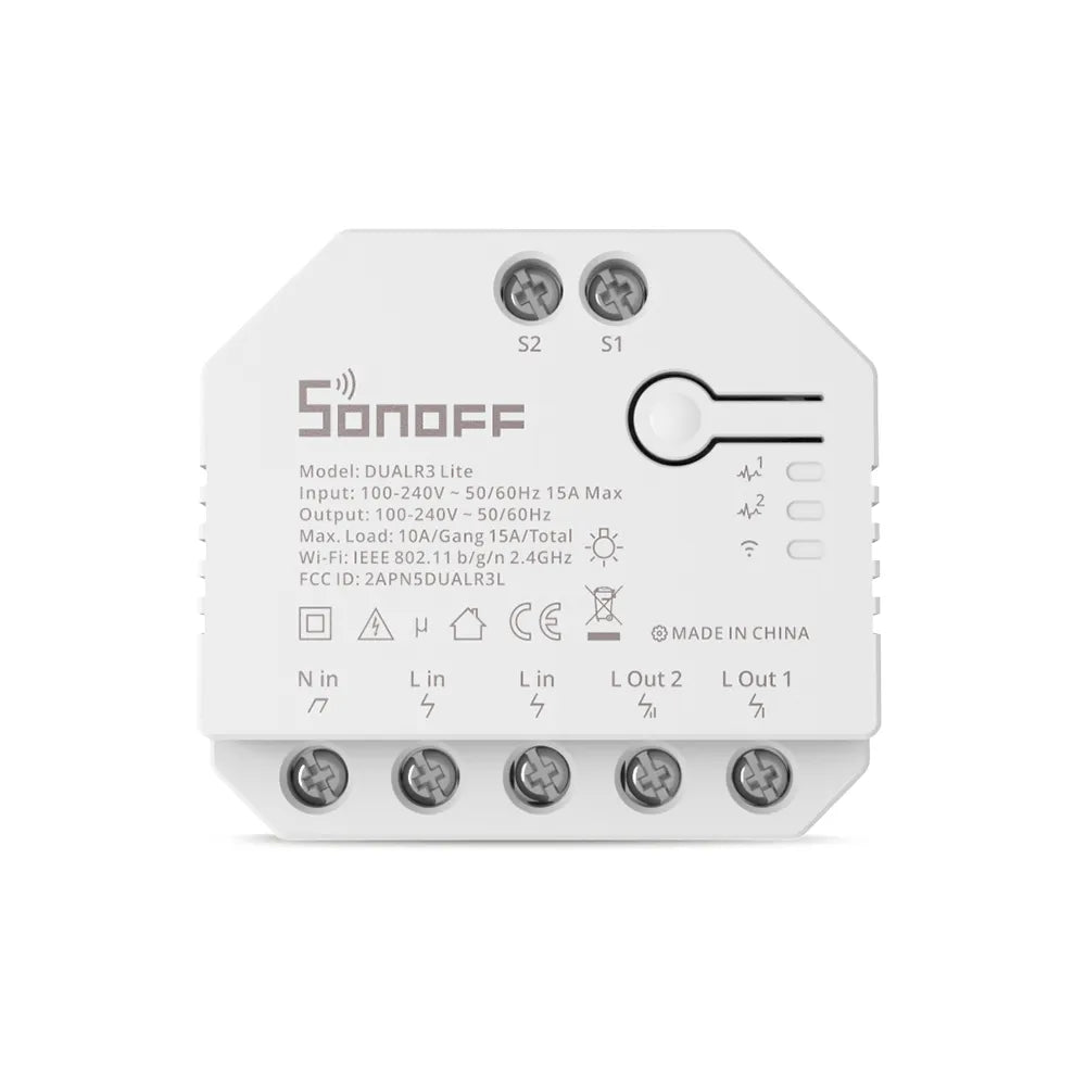 SONOFF DUALR3 Lite Dual Relay - sentinet.gr