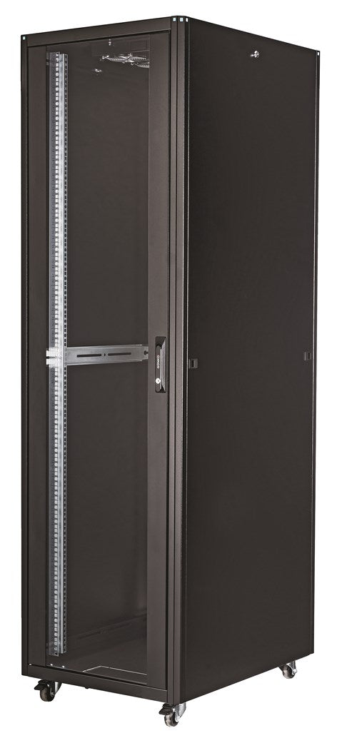 ELEGANT Rack Επιδαπέδιο 42U με βάθος 80cm - Black - (ELGT42U6080BL111) - sentinet.gr