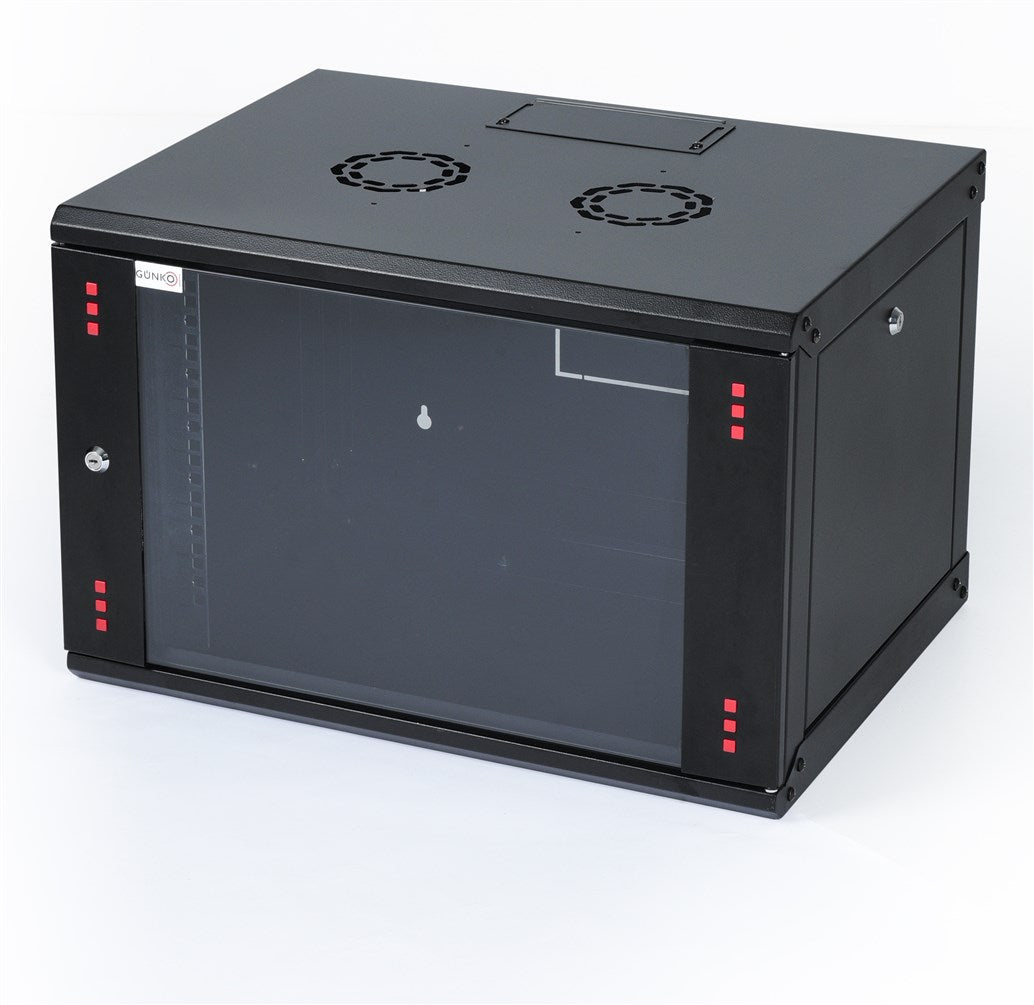 ELEGANT Rack Επιτοίχιο 20U με βάθος 450mm Black - (ELGW20U6045BL111) - sentinet.gr