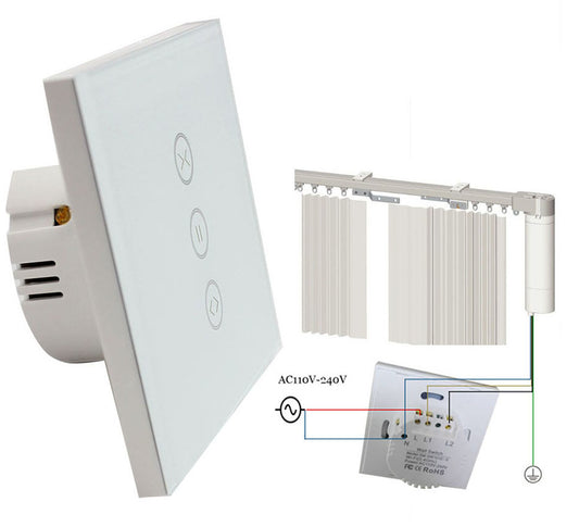 Blind / Roller / Curtain Wall Switch (4 Wires) Google Home / Amazon Alexa - sentinet.gr