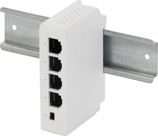 PULSAR EXT-POE3DIN, Din Rail Ethernet PoE Repeater 1in - 3out - sentinet.gr