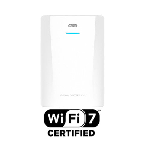 Grandstream GWN7670WM, Wi-Fi 7 Dual-band 3.6Gbps Indoor Wall-mount Access Point with 2x2:2 MIMO, DL/UL OFDMA Technology and PoE+ Support - sentinet.gr