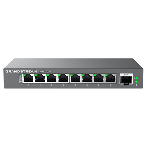 Grandstream GWN7701M, 8-Port 2.5G Multi-Gigabit and 1 SFP+ Port Unmanaged Network Switch - sentinet.gr
