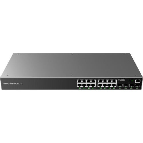 Grandstream GWN7802, Enterprise 16-Port Gigabit L2+ Managed Network Switch with 4 Gigabit SFP Uplink Ports - sentinet.gr