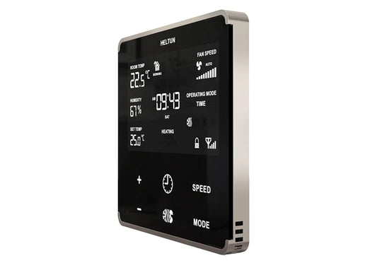 Z-Wave Plus V2 Heltun Fan Coil Thermostat Black (HE-FT01) - sentinet.gr