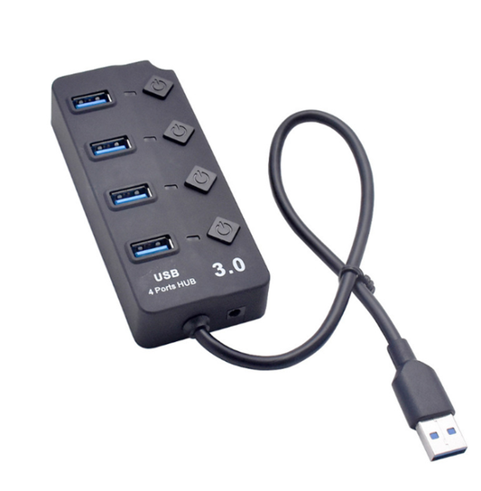 4 Port Usb 3.0 Hub With Individual Power Switches - sentinet.gr