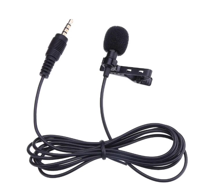 Portable 3.5mm Jack Clip-on Wired Condenser Lapel Microphone for Recording Speech (OEM) - sentinet.gr