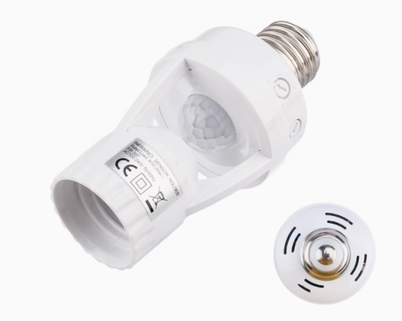 AC100-240V Infrared Body Sensor Lamp Head E27 Screw Port Sensor Lamp Head Infrared Sensor Switch - sentinet.gr