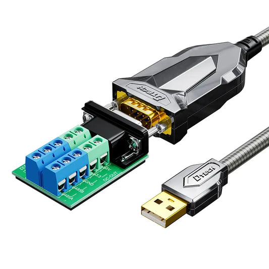 Dtech USB to RS232 / RS485 / TTL Gold Armored Cable 1.8m - sentinet.gr