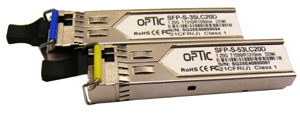 Optic S-3553LC20D, Two SFP (1.25G) module kit, 20Km, single mode - sentinet.gr
