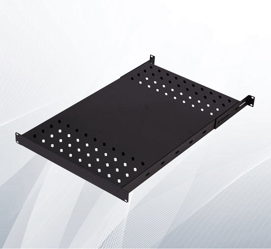 ELEGANT Ράφι 0,5U για rack με βαθος 80cm 50Kgr, βάθος ραφιού = 50cm, L=50-57cm (universal) - (PABLRKSR80) - sentinet.gr