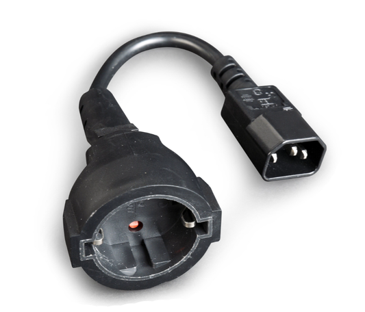 Cablexpert Power Adapter Cord (C14 Male to Schuko Female) - (PC-SFC14M-01) - sentinet.gr