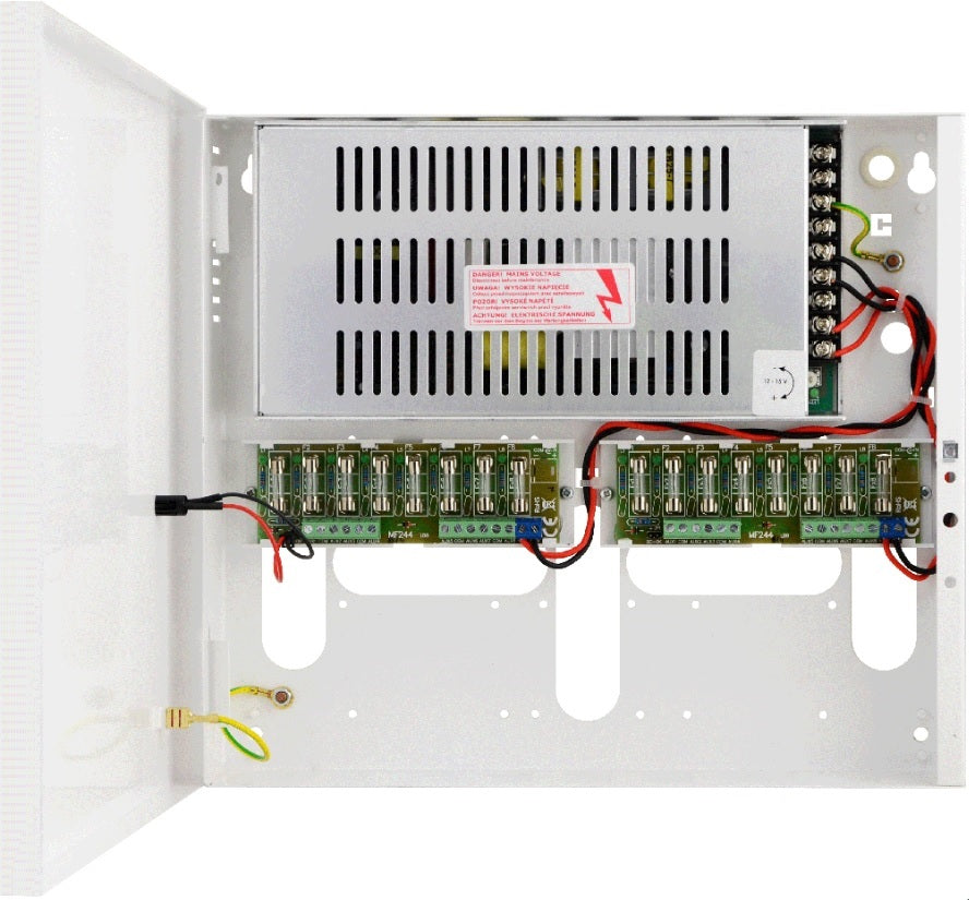 Τροφοδοτικό 12V/16A/192W 16 εξόδων PULSAR PSDC161216T - sentinet.gr