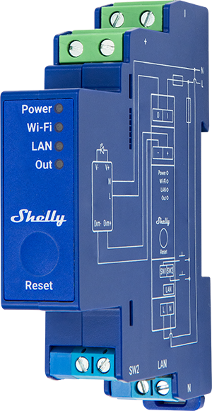 Shelly Pro Dimmer 0/1-10V PM - sentinet.gr