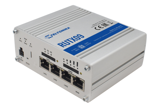 Teltonika RUTX09 Industrial Grade 4G LTE Cat6 Dual SIM Router - sentinet.gr