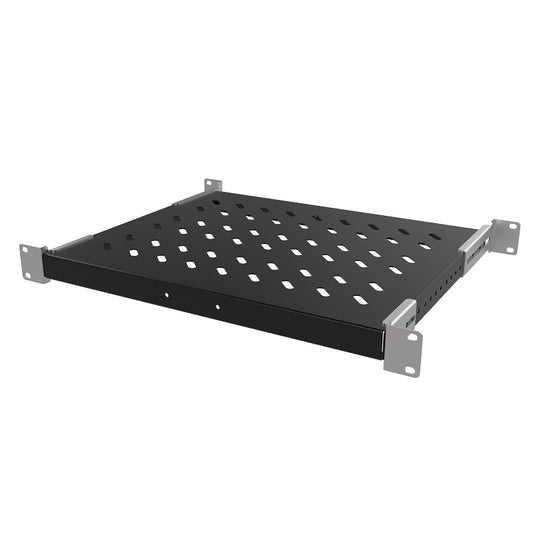 MIRSAN Ράφι 1U για rack με βάθος 60cm 50Kgr L= 34,5+brackets - (SBR60.01YK) - sentinet.gr